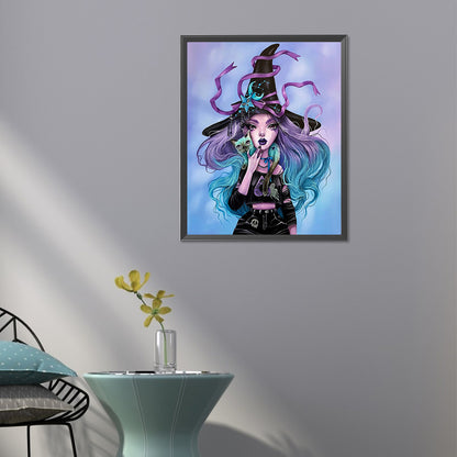 AB Diamond Painting - Full Round - magic witch (40*50CM)