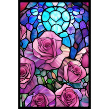 Load image into Gallery viewer, AB Diamond Painting - Full Round - rose glass art (40*60CM)
