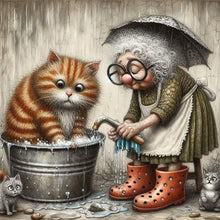 Load image into Gallery viewer, Diamond Painting - Full Square - Pet companionship (30*30CM)
