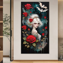 Load image into Gallery viewer, AB Diamond Painting - Full Round - rose girl (40*75CM)
