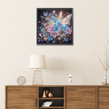 Load image into Gallery viewer, Diamond Painting - Partial Special Shaped - flowers butterflies (30*30CM)
