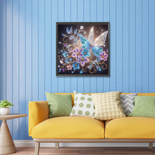 Load image into Gallery viewer, Diamond Painting - Partial Special Shaped - flowers butterflies (30*30CM)
