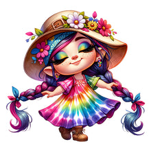 Load image into Gallery viewer, Diamond Painting - Full Round - dancing girl (30*30CM)
