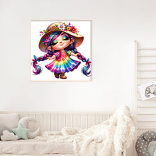 Load image into Gallery viewer, Diamond Painting - Full Round - dancing girl (30*30CM)
