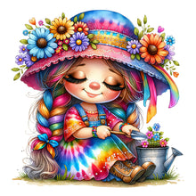 Load image into Gallery viewer, Diamond Painting - Full Round - gardening girl (30*30CM)
