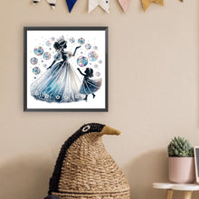 Load image into Gallery viewer, Diamond Painting - Partial Special Shaped - Mother and daughter with colorful bubbles (30*30CM)
