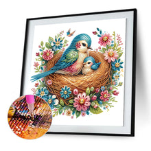 Load image into Gallery viewer, Diamond Painting - Partial Special Shaped - Mother bird and baby bird (40*40CM)
