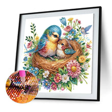 Load image into Gallery viewer, Diamond Painting - Partial Special Shaped - Mother bird and baby bird (40*40CM)
