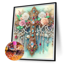 Load image into Gallery viewer, Diamond Painting - Partial Special Shaped - ornate cross (30*40CM)
