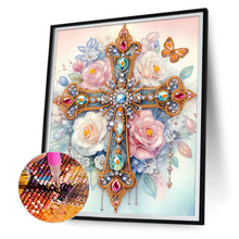 Load image into Gallery viewer, Diamond Painting - Partial Special Shaped - ornate cross (30*40CM)
