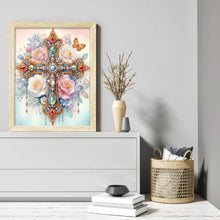 Load image into Gallery viewer, Diamond Painting - Partial Special Shaped - ornate cross (30*40CM)
