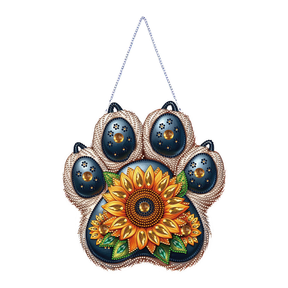 Acrylic Diamond Painting Hanging Pendant Sunflower Diamond Painting Home Decor