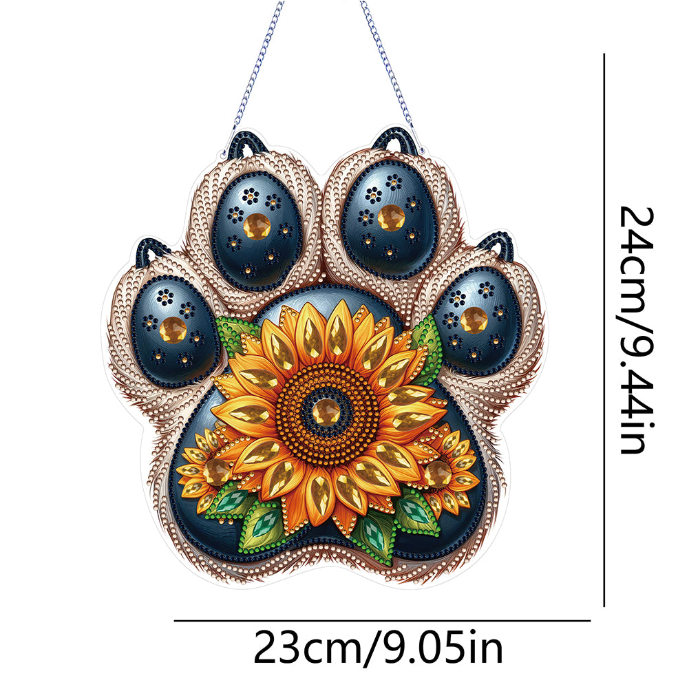 Acrylic Diamond Painting Hanging Pendant Sunflower Diamond Painting Home Decor