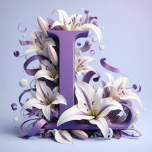 Load image into Gallery viewer, Diamond Painting - Full Round - Letter L (40*40CM)
