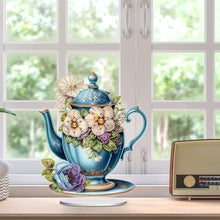 Load image into Gallery viewer, Acrylic Special Shaped Flower Cup Table Top Diamond Painting Ornament Kits Decor
