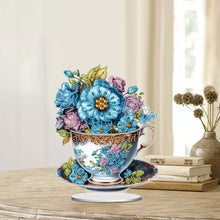 Load image into Gallery viewer, Acrylic Special Shaped Flower Cup Table Top Diamond Painting Ornament Kits Decor
