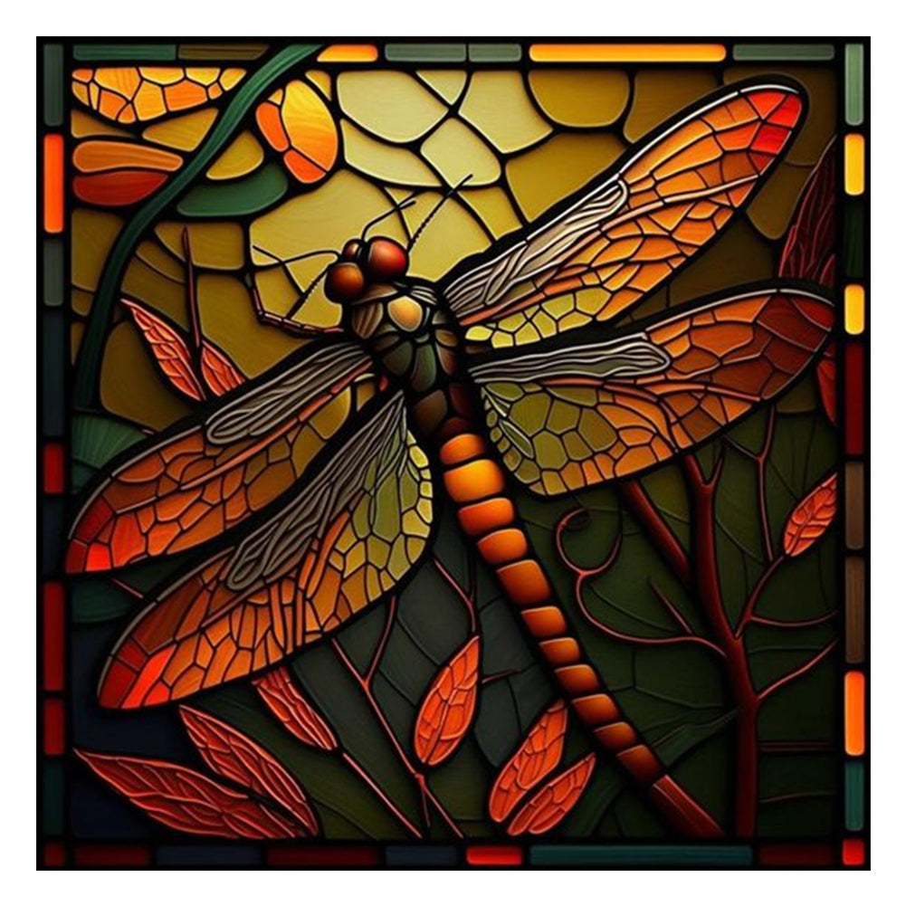 Diamond Painting - Full Round - dragonfly (30*30CM)