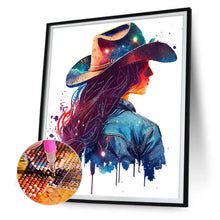 Load image into Gallery viewer, Diamond Painting - Full Round - Cowboy back girl (30*40CM)
