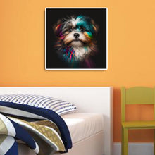 Load image into Gallery viewer, Diamond Painting - Full Round - Colorful puppy (30*30CM)
