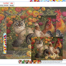 Load image into Gallery viewer, Diamond Painting - Full Square - kitten cock (40*30CM)
