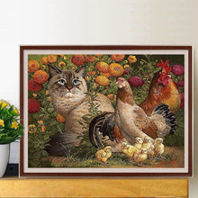 Load image into Gallery viewer, Diamond Painting - Full Square - kitten cock (40*30CM)
