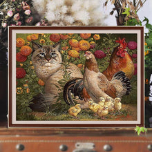 Load image into Gallery viewer, Diamond Painting - Full Square - kitten cock (40*30CM)
