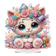 Load image into Gallery viewer, Acrylic Special Shaped Kitten 5D DIY Diamond Art Tabletop Decorations for Adults
