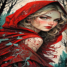 Load image into Gallery viewer, AB Diamond Painting - Full Round - red hooded girl (40*70CM)
