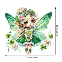 Load image into Gallery viewer, Spring Fairy Diamond Painting Hanging Pendant Home Windows Decor (Clover)

