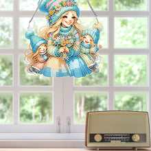 Load image into Gallery viewer, Mothers Day Gift Diamond Painting Hanging Pendant Home Windows Decor (Bouquet)
