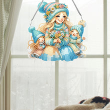 Load image into Gallery viewer, Mothers Day Gift Diamond Painting Hanging Pendant Home Windows Decor (Bouquet)
