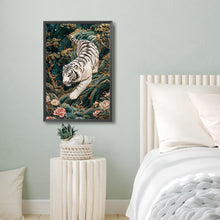 Load image into Gallery viewer, Diamond Painting - Full Round - Embroidery style white tiger (40*60CM)
