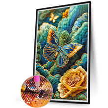Load image into Gallery viewer, Diamond Painting - Full Round - Embroidery style butterfly (40*60CM)
