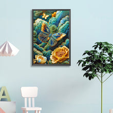 Load image into Gallery viewer, Diamond Painting - Full Round - Embroidery style butterfly (40*60CM)
