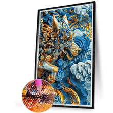 Load image into Gallery viewer, Diamond Painting - Full Round - Embroidery style blue wolf (40*60CM)
