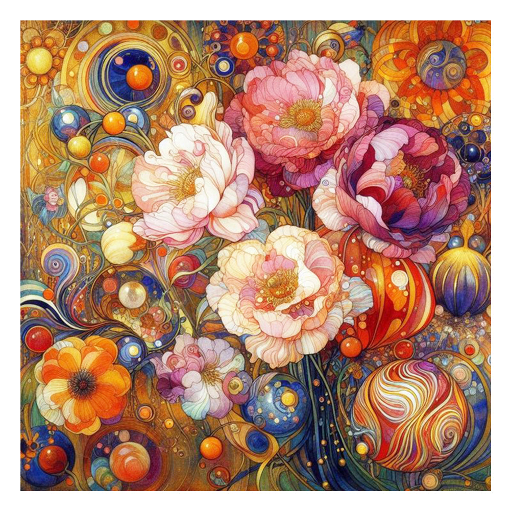 Diamond Painting - Full Round - Art blossoms (40*40CM)