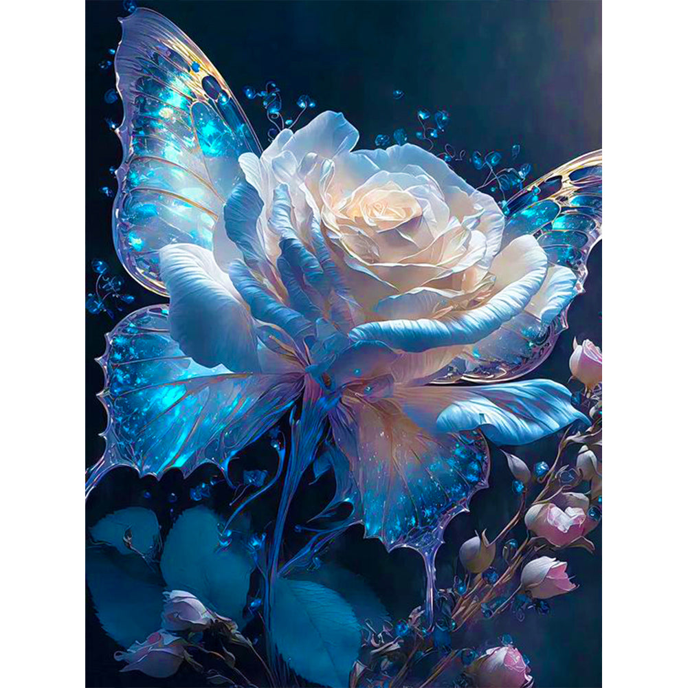 Diamond Painting - Full Round - Fluorescent pearlescent rose (30*40CM)
