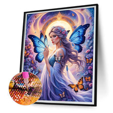 Load image into Gallery viewer, Diamond Painting - Full Round - butterfly girl (40*50CM)
