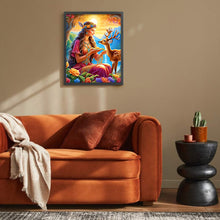 Load image into Gallery viewer, Diamond Painting - Full Round - deer and girl (40*50CM)
