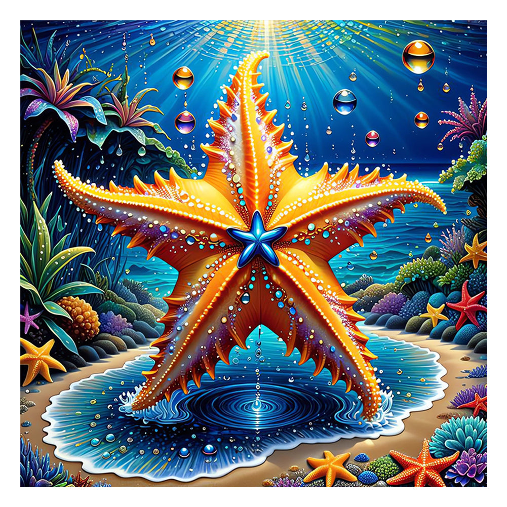 Diamond Painting - Full Round - ocean starfish (30*30CM)
