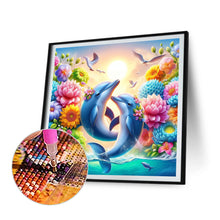 Load image into Gallery viewer, Diamond Painting - Full Round - Dolphins embracing (30*30CM)
