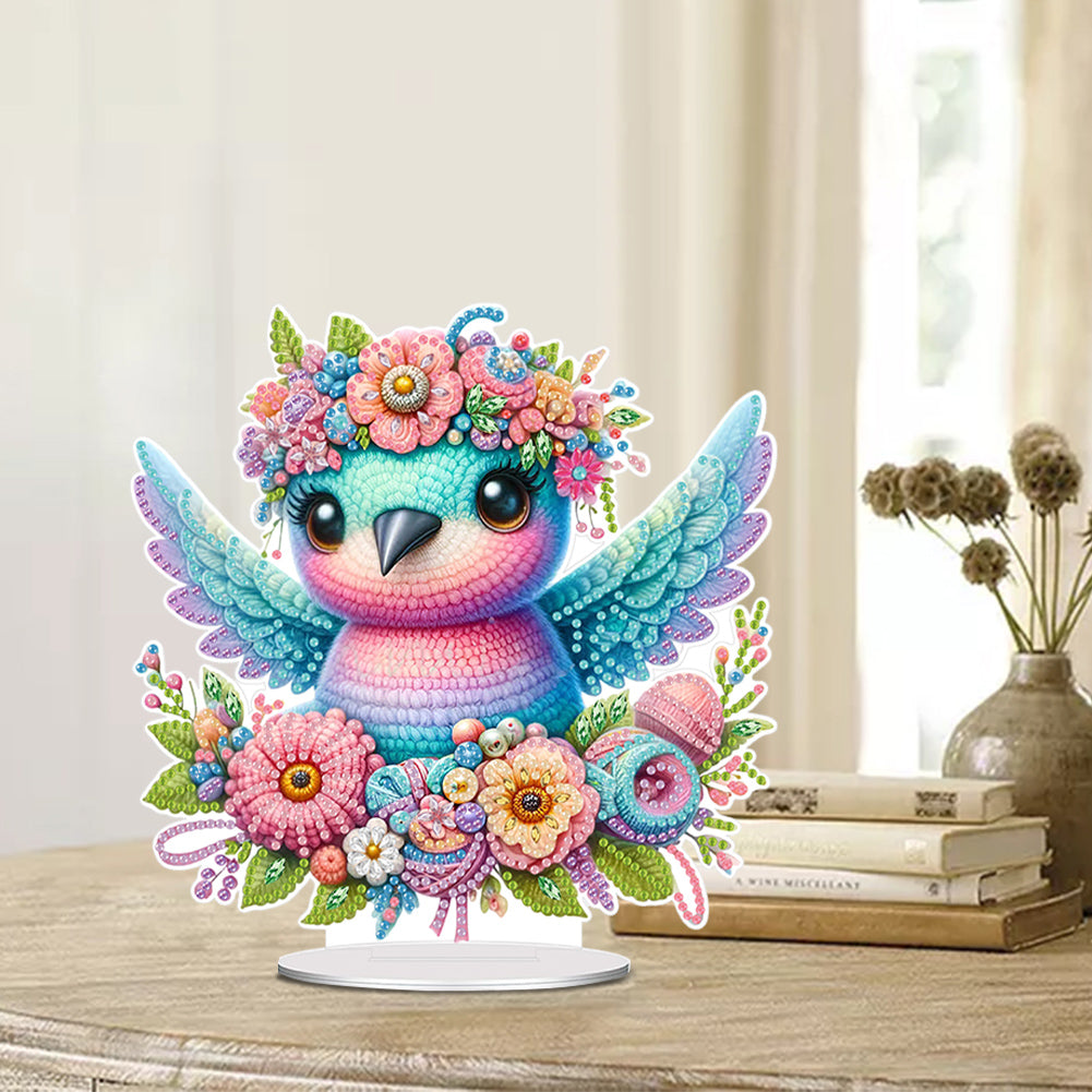 Cute Bird Special Shaped Diamond Painting Desktop Ornaments Kit Home Table Decor