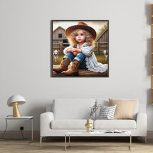 Load image into Gallery viewer, Diamond Painting - Full Round - cowgirl (40*40CM)
