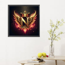 Load image into Gallery viewer, Diamond Painting - Full Round - wings letters (30*30CM)
