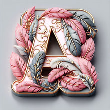 Load image into Gallery viewer, Diamond Painting - Full Round - feather letters (40*40CM)
