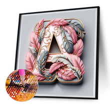 Load image into Gallery viewer, Diamond Painting - Full Round - feather letters (40*40CM)
