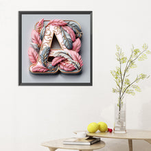 Load image into Gallery viewer, Diamond Painting - Full Round - feather letters (40*40CM)
