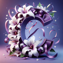 Load image into Gallery viewer, Diamond Painting - Full Round - flower letters (40*40CM)
