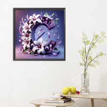 Load image into Gallery viewer, Diamond Painting - Full Round - flower letters (40*40CM)
