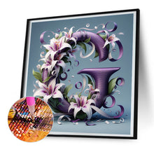 Load image into Gallery viewer, Diamond Painting - Full Round - flower letters (40*40CM)
